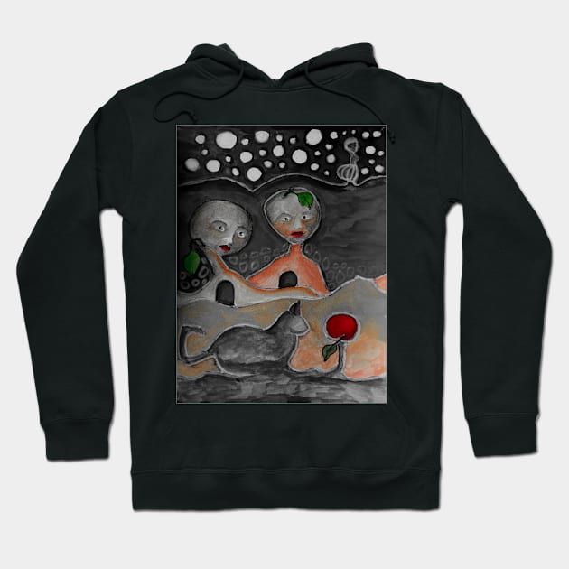 Check out the crazy cat, man! Hoodie by Sarah Curtiss